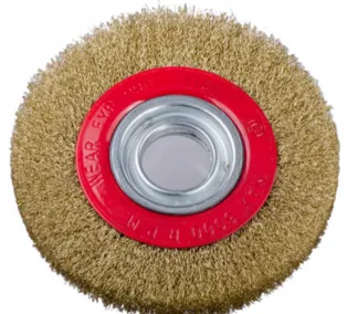 Circular Wire Brush with Titanium Crimped Wire