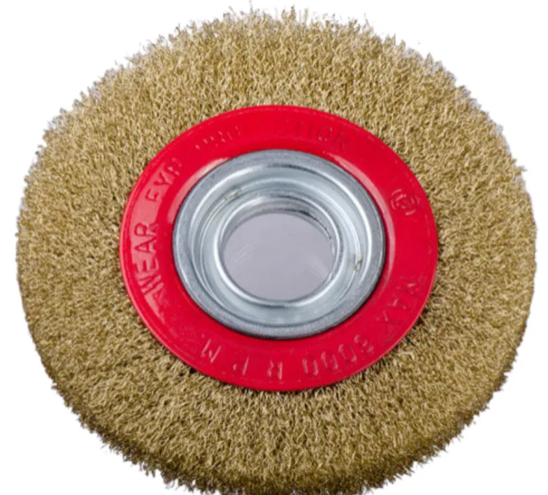Circular Wire Brush with Titanium Crimped Wire