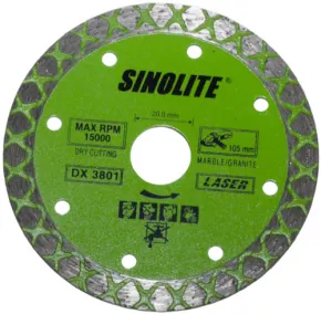 Diamond Turbo Saw Blade with Cooling Holes, Wide Cutting Edge