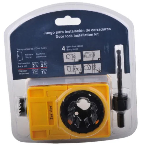 Carbon Steel Doorlock Installation Kit for Wooden Door