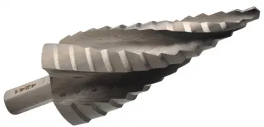 3-Flat shank Double Fluted HSS Step Drill 4-35mm