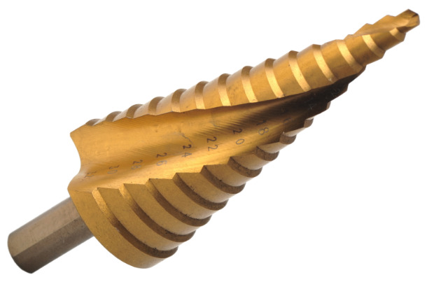 Titanium Finish HSS Step Drill Sprial Flute 4-32mm