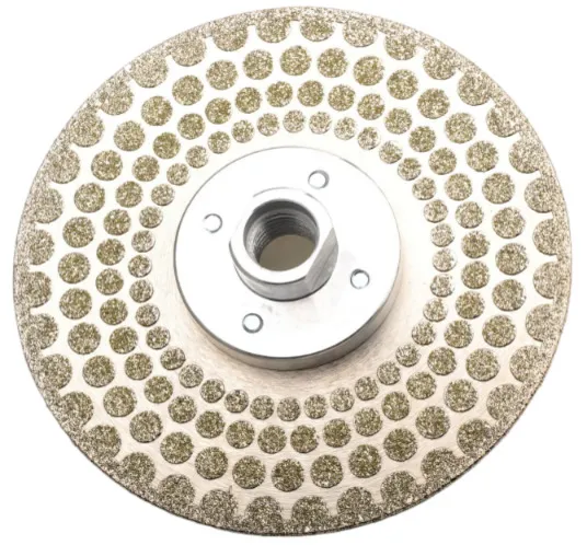Diamond Electroplated Cutting and Grinding Disc with Flange