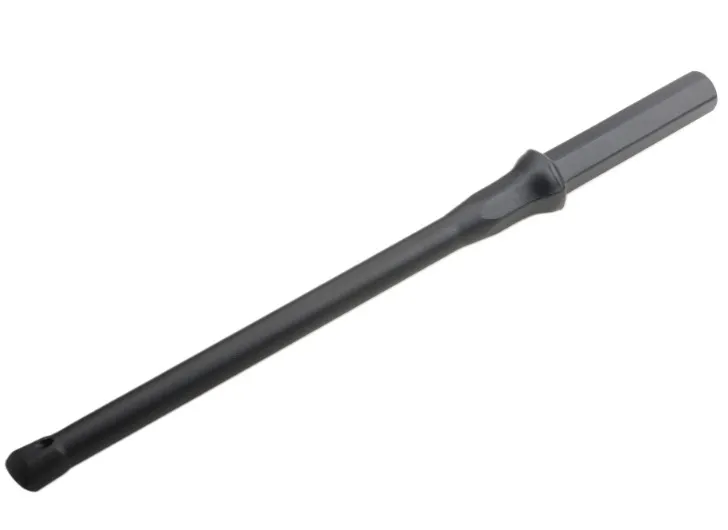 Tungsten Carbide Tipped Hex shank Chisel 23x430mm with 7.2mm inner cooling hole