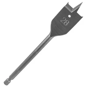 1/4" Hex shank Spade Drill, grooved cutting edges, fully hardened