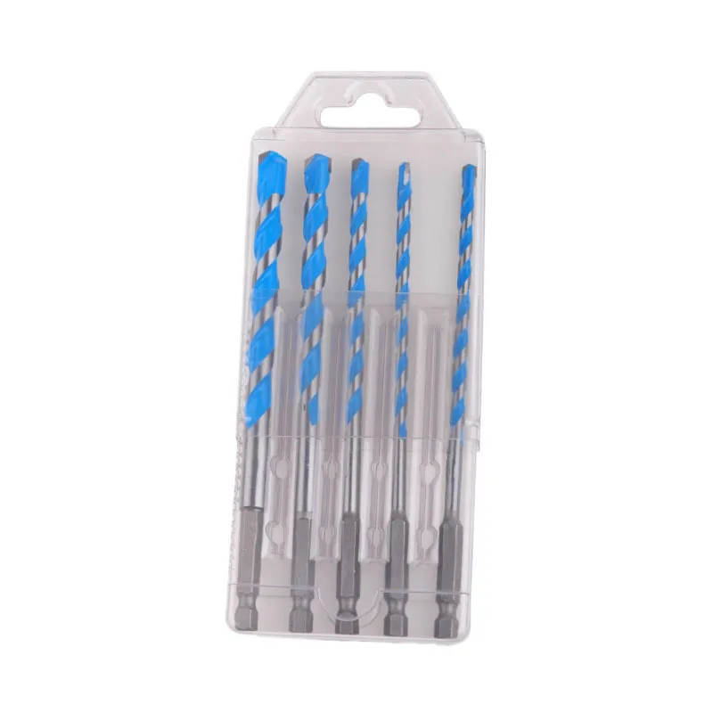 5PCS Multi-Purpose Drill Bits, 5/32"-3/16"-1/4"-5/16"-3/8"