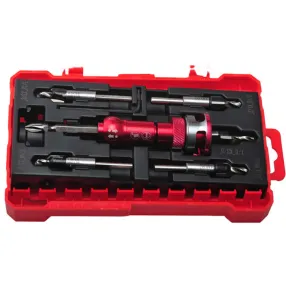 9pcs TCT Countersink Set, double end bit as shank & fastening function