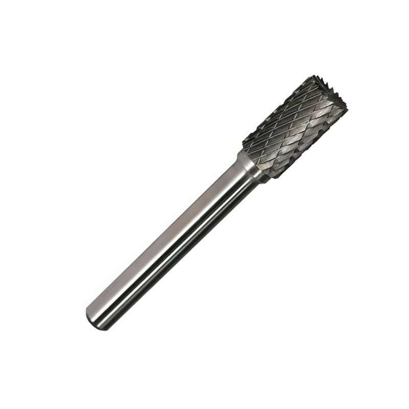 Tungsten Carbide Burr Shape B, Cylinder with End Cut