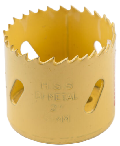 HSS Bi-Metal Hole Saw, Yellow Color