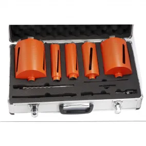 Diamond Core Drill for Dry Cutting, M16 11pcs Kit