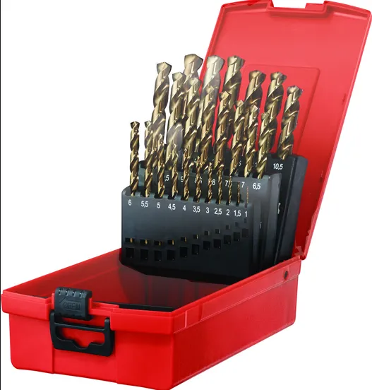25pcs HSS-E Twist Drill DIN338 Size: 1-13mm x 0.5