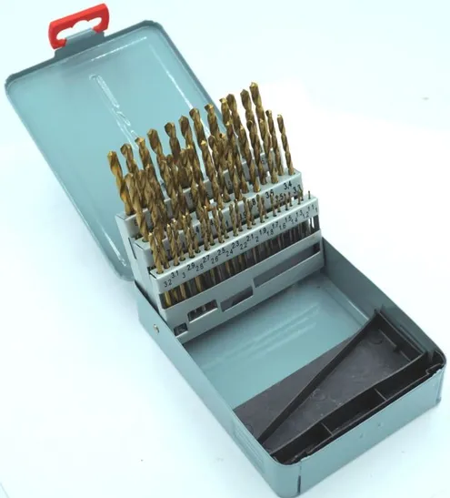 51pcs HSS-G Twist Drill DIN338 Size: 1-6mm x 0.1