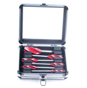 6pcs Four-Fluted Auger Bit Set 1/2"-5/8"-3/4"-7/8"-1"-1-1/8"