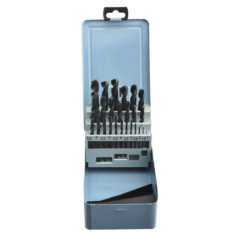 25Pcs HSS-R Twist Drill DIN338 Size: 1-13mm x 0.5