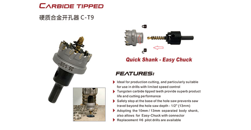TCT Hole Cutter for Metal